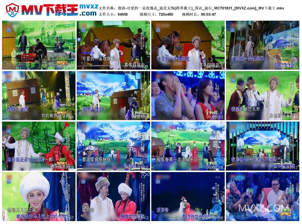 郭涛-可爱的一朵玫瑰花_流星无悔(跨界歌王)_国语_流行_MC701831